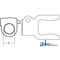 A & I Products Tractor Yoke, Splined 1 3/8" - 6 Spline w/ QDP 5.5" x3.5" x3" A-BP507040351-A - alternate 5